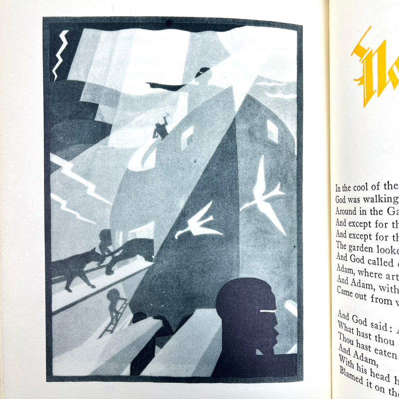 God’s Trombones, James Weldon Johnson, 1927, Near Fine HC, Good DJ