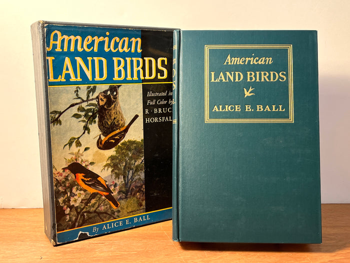 American Land Birds, Alice E. Ball, 1936, Field Guides, Fine w/VG Slipcase