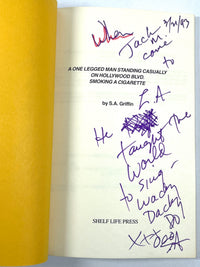 S.A. Griffin, A One Legged Man Standing Casually..., Shelflife 1989, VG SC, SIGNED