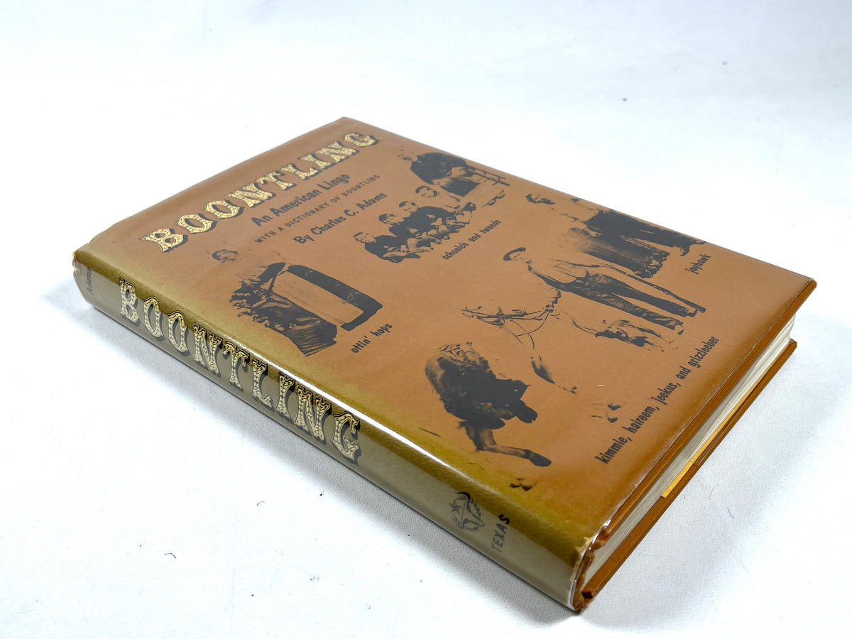 Charles C. Adams, Boontling: An American Lingo, University of Texas 1971, VG HC