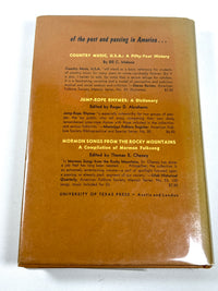 Charles C. Adams, Boontling: An American Lingo, University of Texas 1971, VG HC