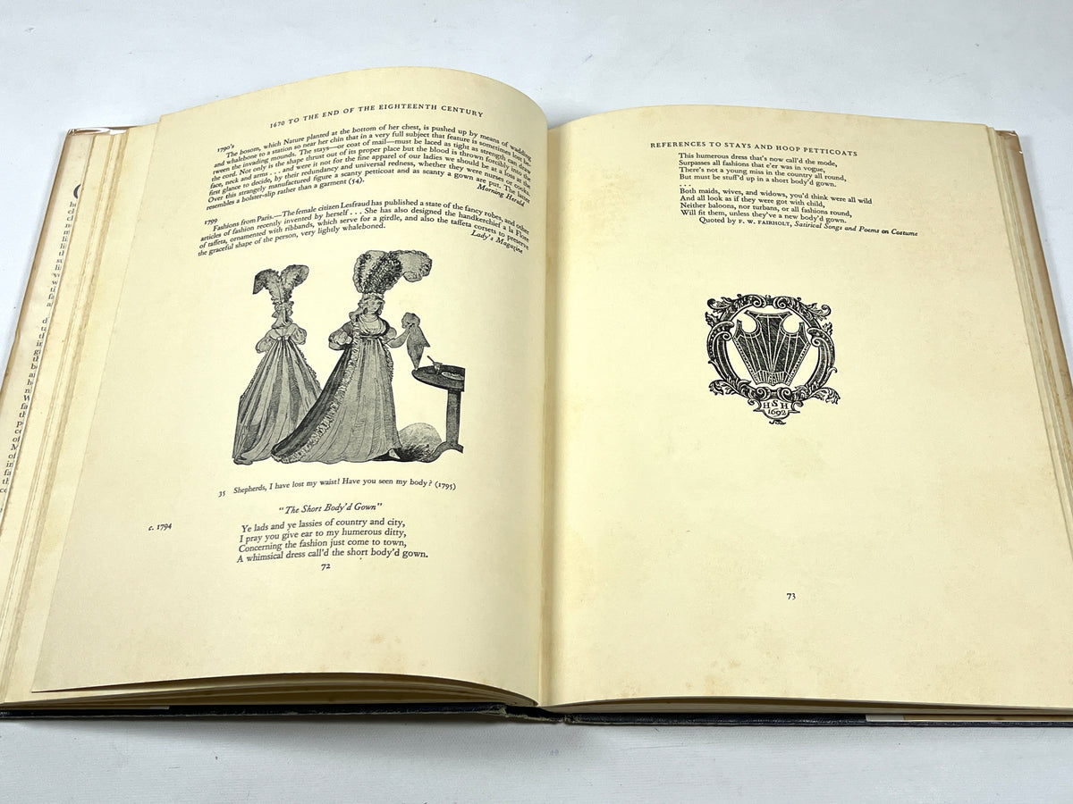 Norah Waugh, Corsets and Crinolines, B.T. Batsford 1954, Good hardcover