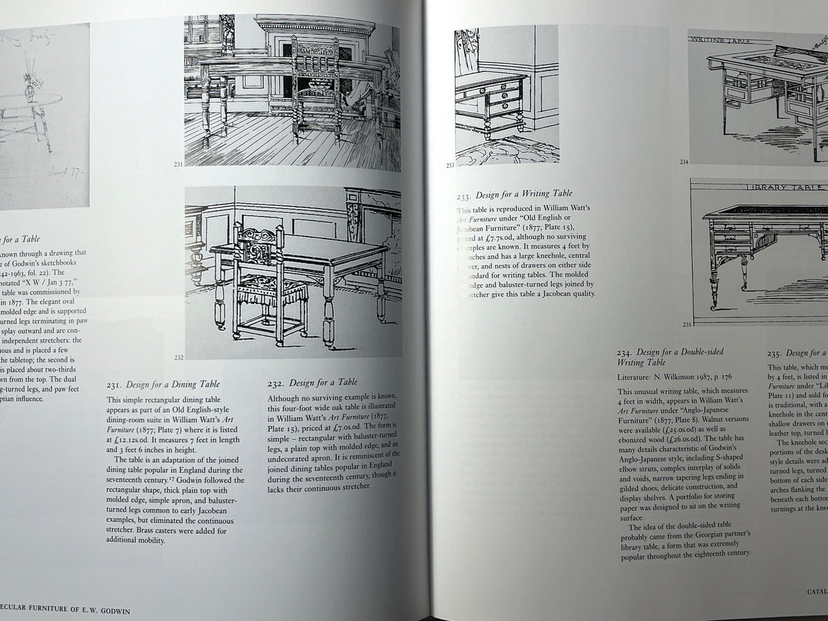 The Secular Furniture of E. W. Godwin with Catalogue Raisonne, 1999, Fine w/DJ