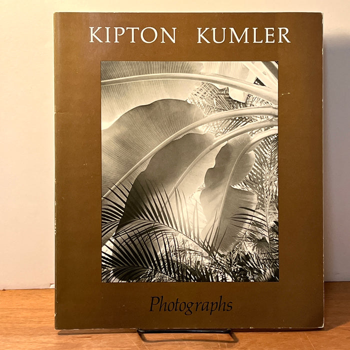 Kipton Kumler: Contemporary Photographers Series 2, SIGNED, Boston, David R. Godine, 1975, VG, 4to, SC