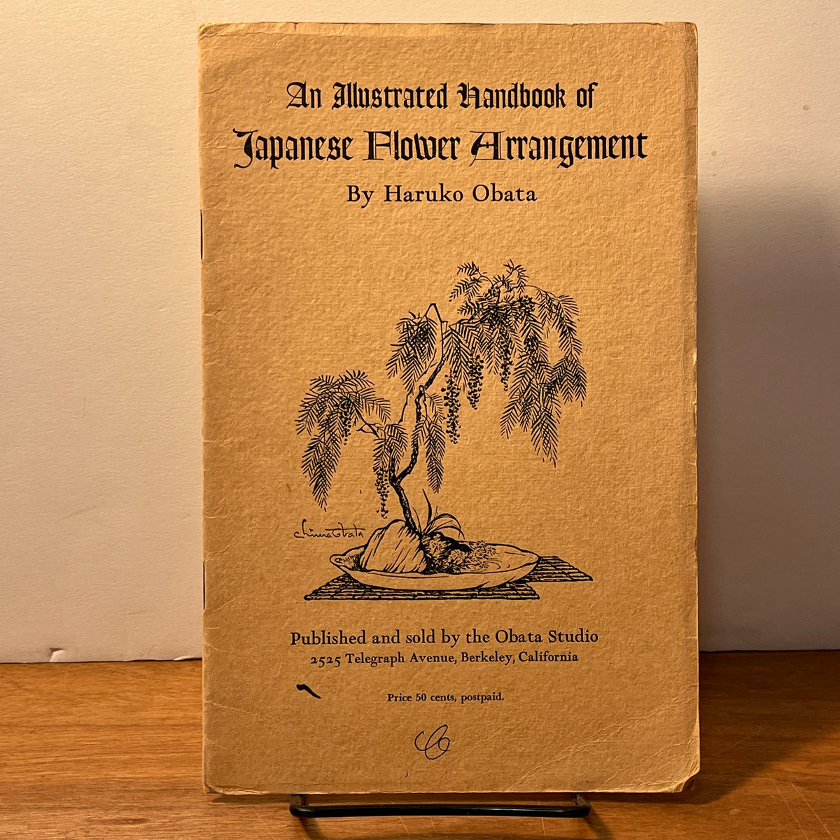 An Illustrated Handbook of Japanese Flower Arrangement, Haruko Obata, 1940, VG