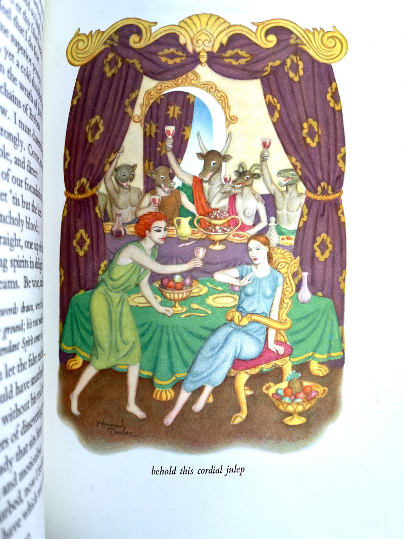 Comus, John Milton, Henry Lawes, Edmund Dulac, 1954, Limited Editions Club