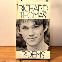 Richard Thomas, Poems, 1975, Avon Books, 1st print paperback, SIGNED, Near Fine