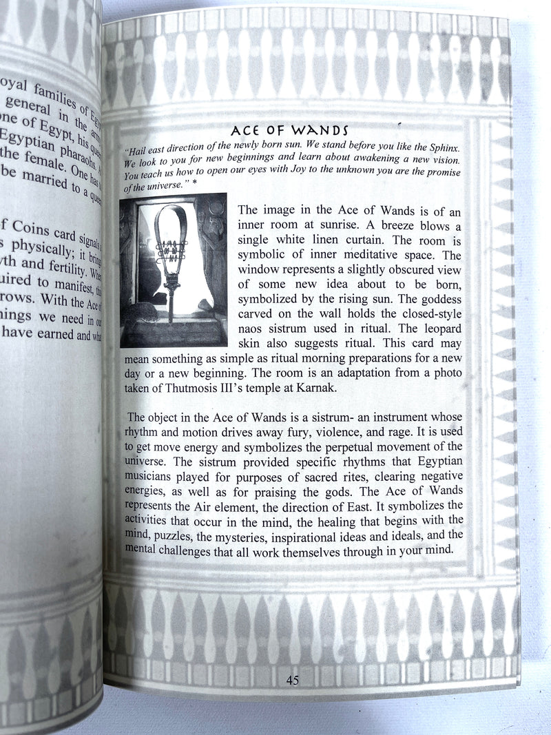 The Journey into Egypt Tarot Guidebook and Deck, Julie Cuccia-Watts, First Edition