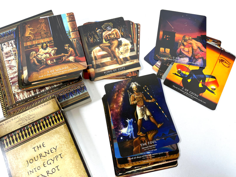 The Journey into Egypt Tarot Guidebook and Deck, Julie Cuccia-Watts, First Edition