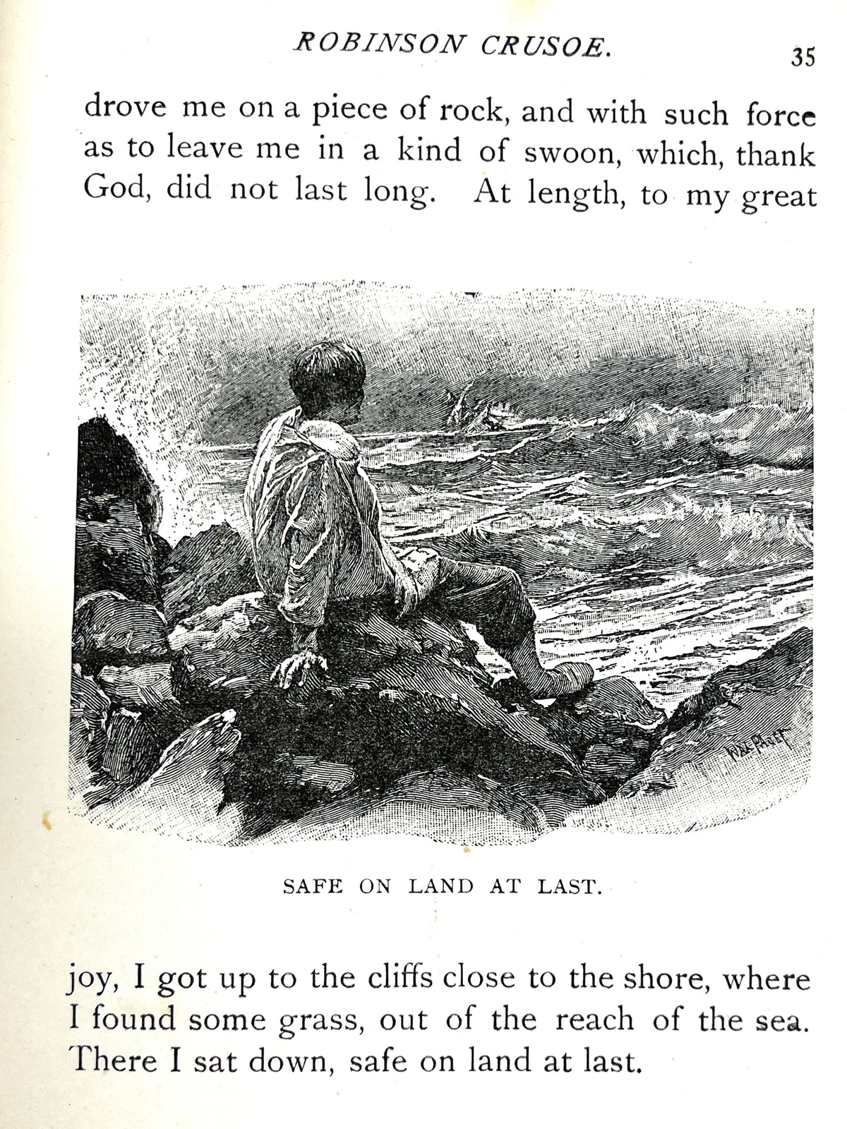 Robinson Crusoe, Daniel Defoe, 1895, Good + hardcover