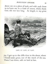 Robinson Crusoe, Daniel Defoe, 1895, Good + hardcover