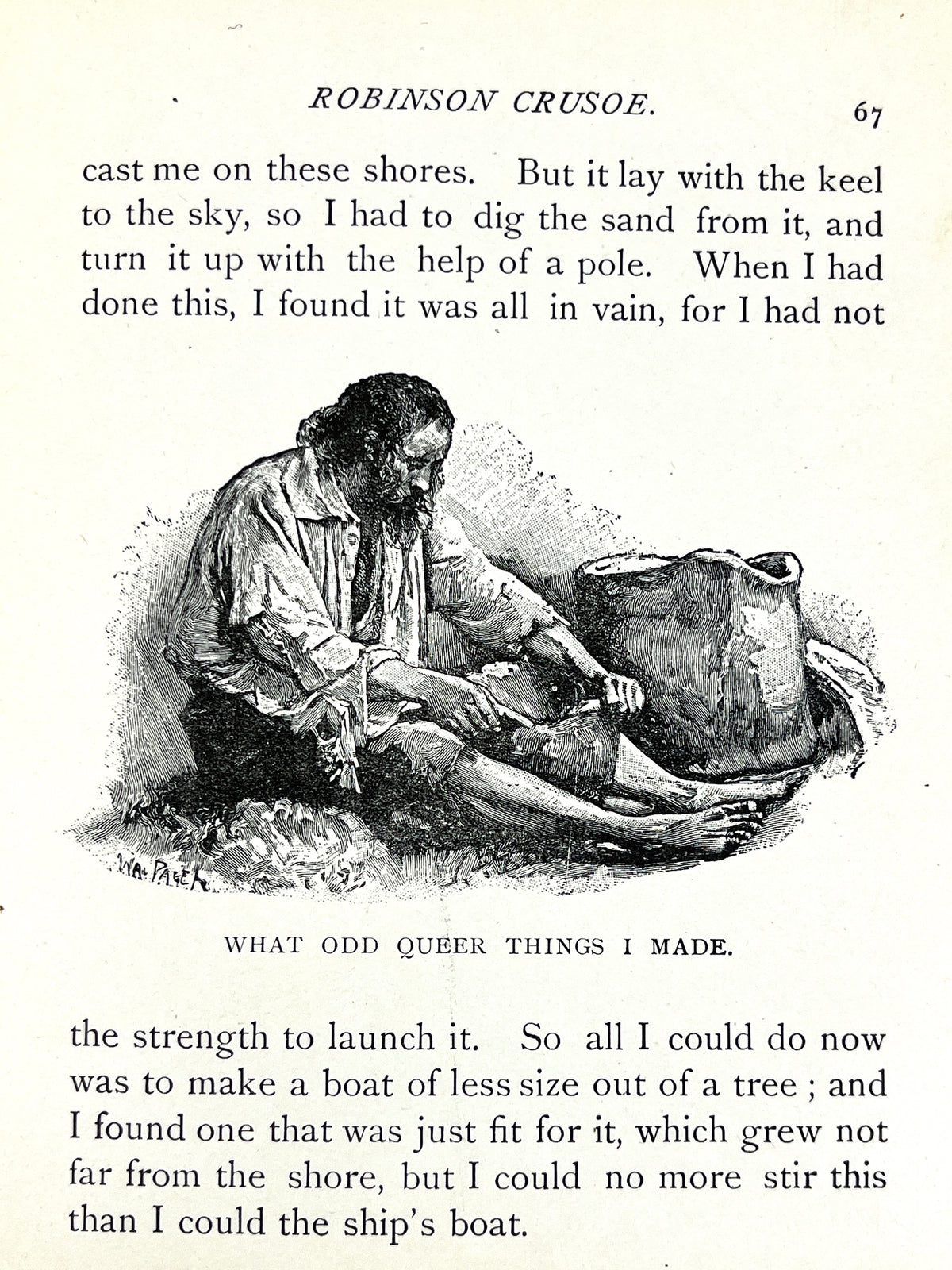 Robinson Crusoe, Daniel Defoe, 1895, Good + hardcover