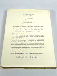 Hispanic Furniture, The Archive Press, 2nd Edition, 1964, Very Good hardcover w/DJ