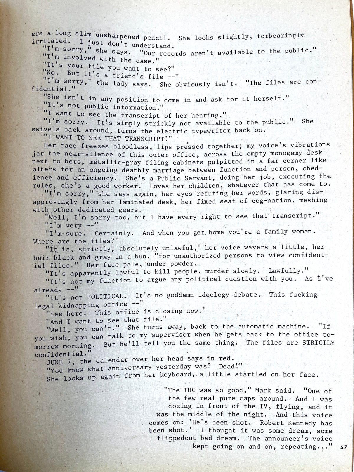 Cockroach, Norman Solomon, 1st Printing, 1974, SC, VG.