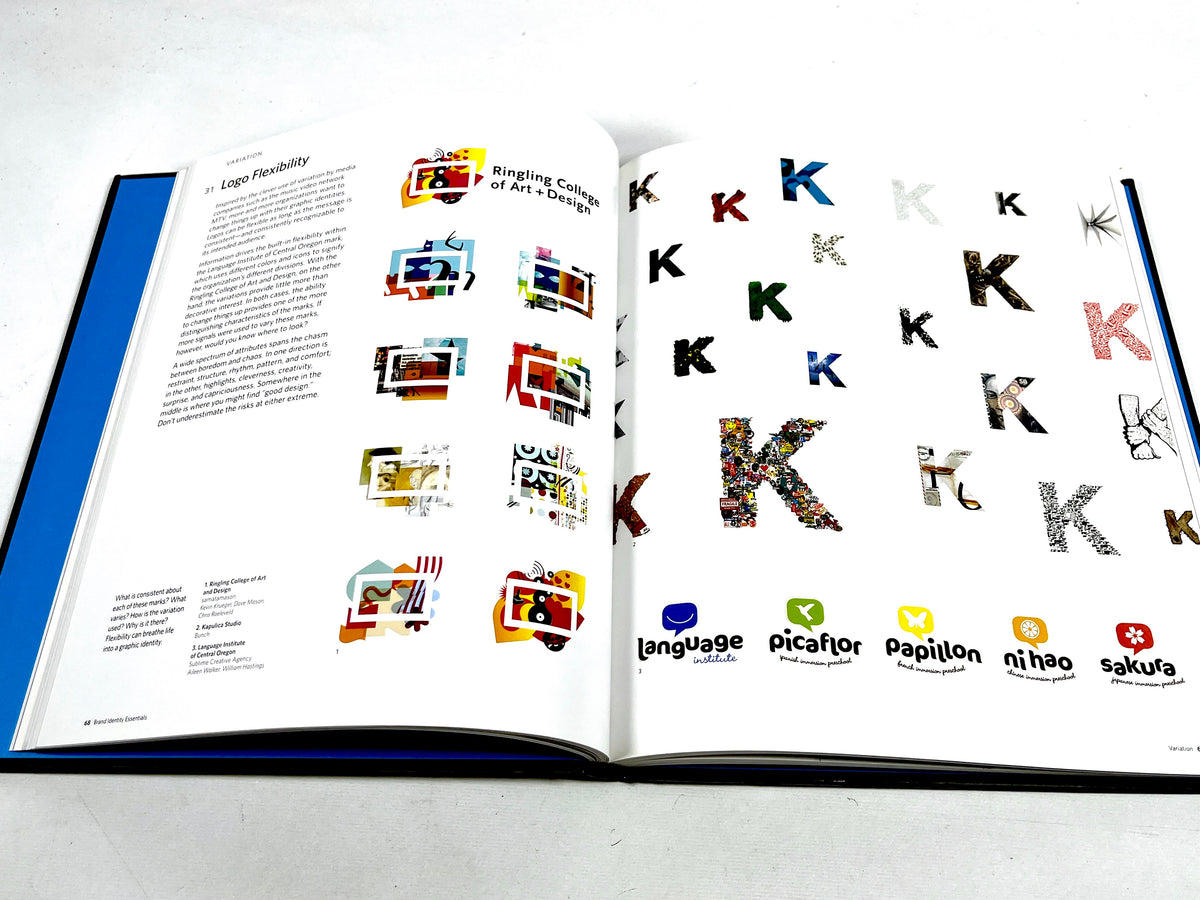 Brand Identity Essentials: 100 Principles for Designing Logos & Building Brands, 2010, VG+ HC