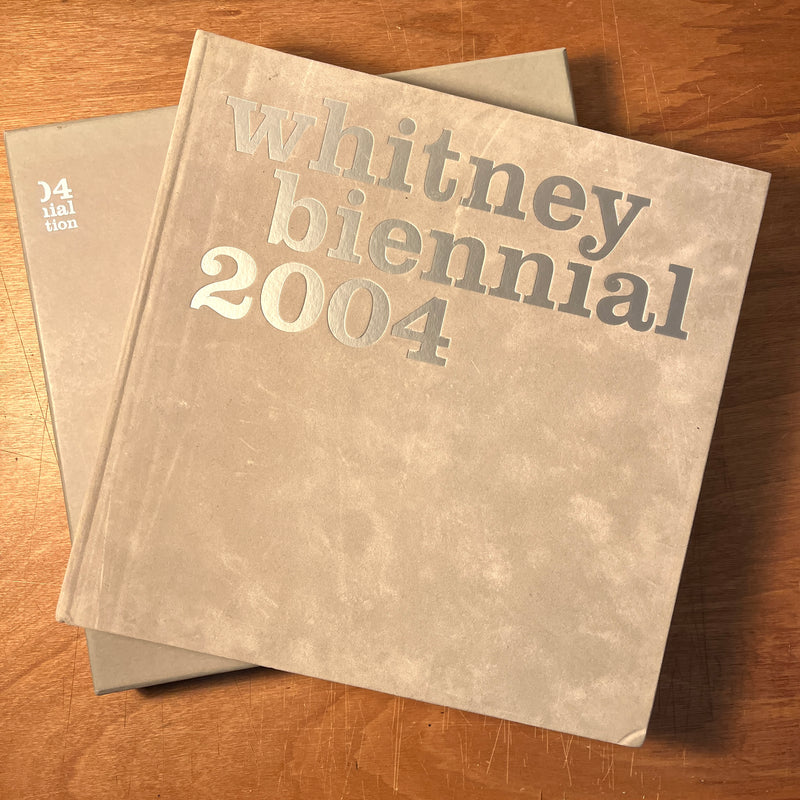 Whitney Biennial 2004, book w/art ephemera box, VG HC. Kusama, Mehretu, July, Hockney