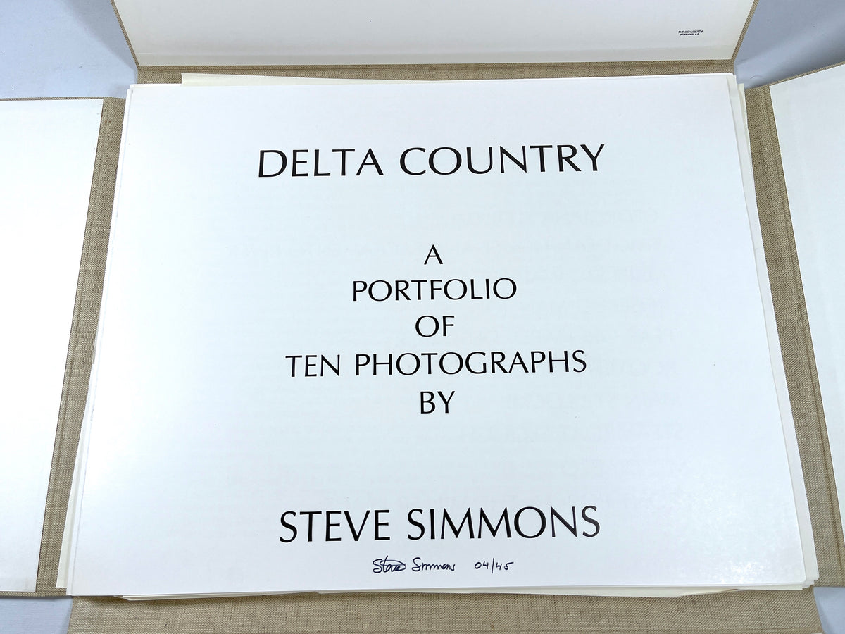 Delta Country, Steve Simmons, 10 original photographs Fine in a Fine portfolio, c. 1982