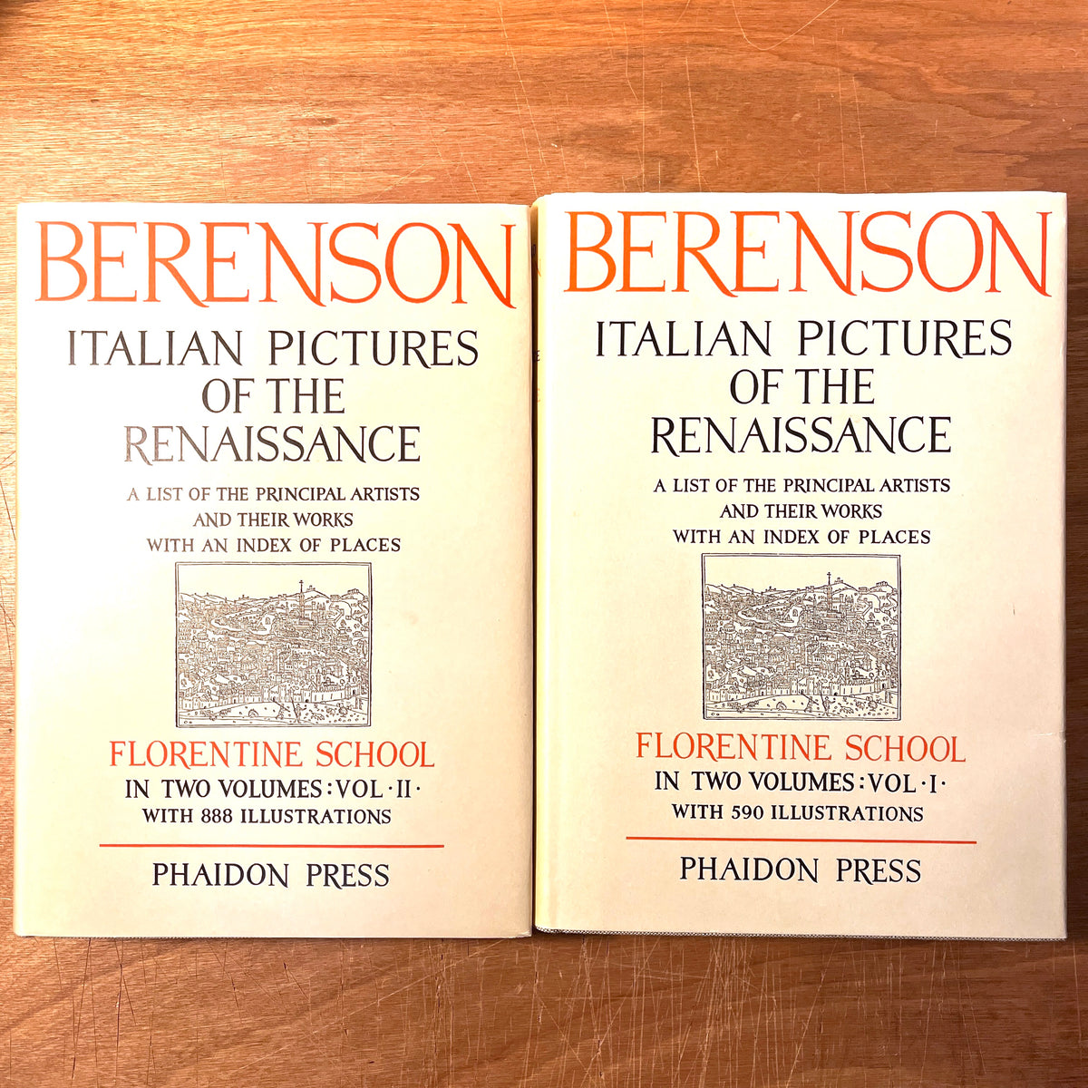 Italian Pictures ... Florentine School, Berenson, 1963, NF w/VG DJs & Slipcase