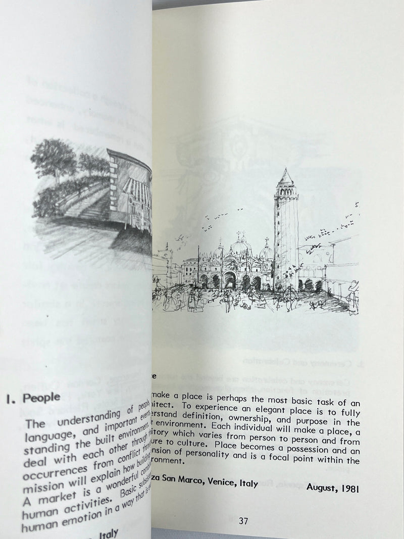 The Fabric of Architecture: Images of People and Architecture, 1982, SIGNED, VG softcover