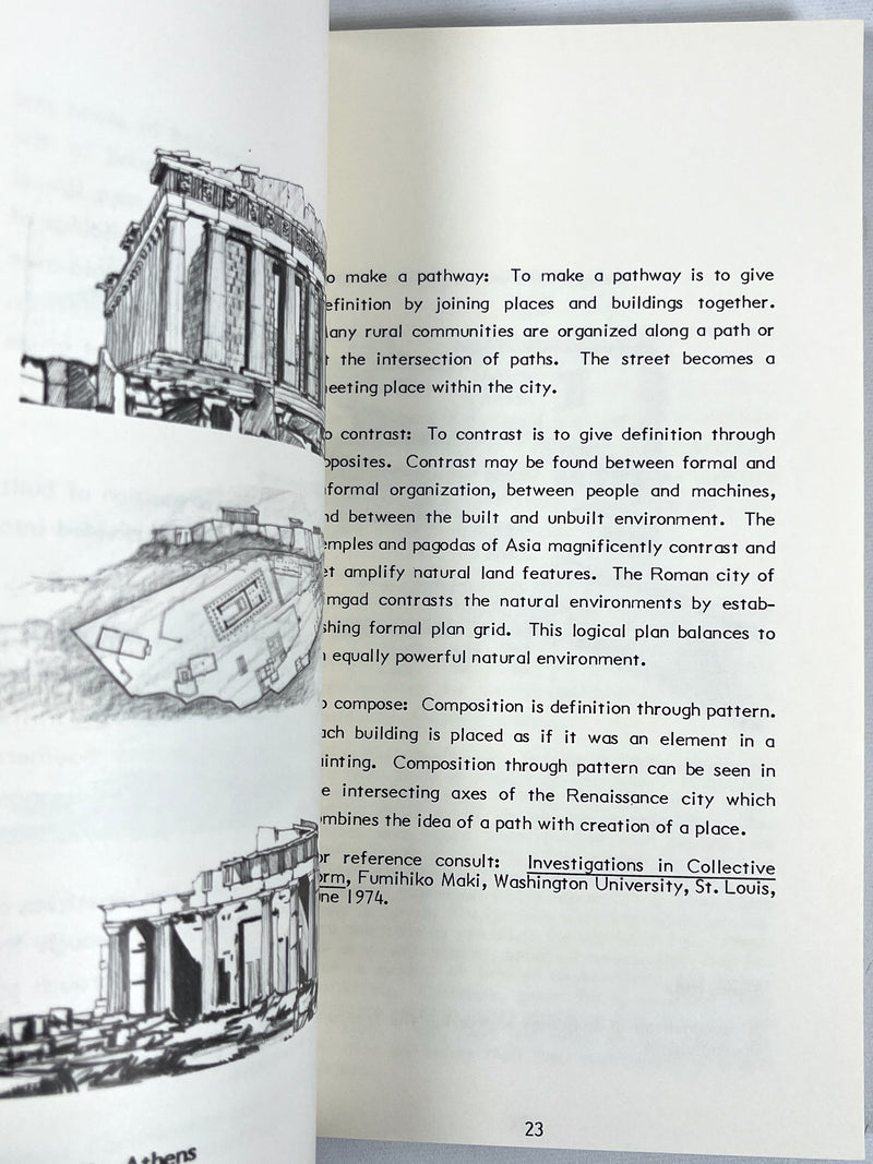 The Fabric of Architecture: Images of People and Architecture, 1982, SIGNED, VG softcover