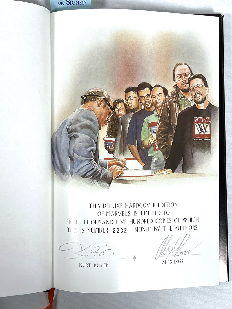 Marvels, Kurt Busiek & Alex Ross, SIGNED 2x, Limited Ed, 1994, Near Fine hardcover w/DJ