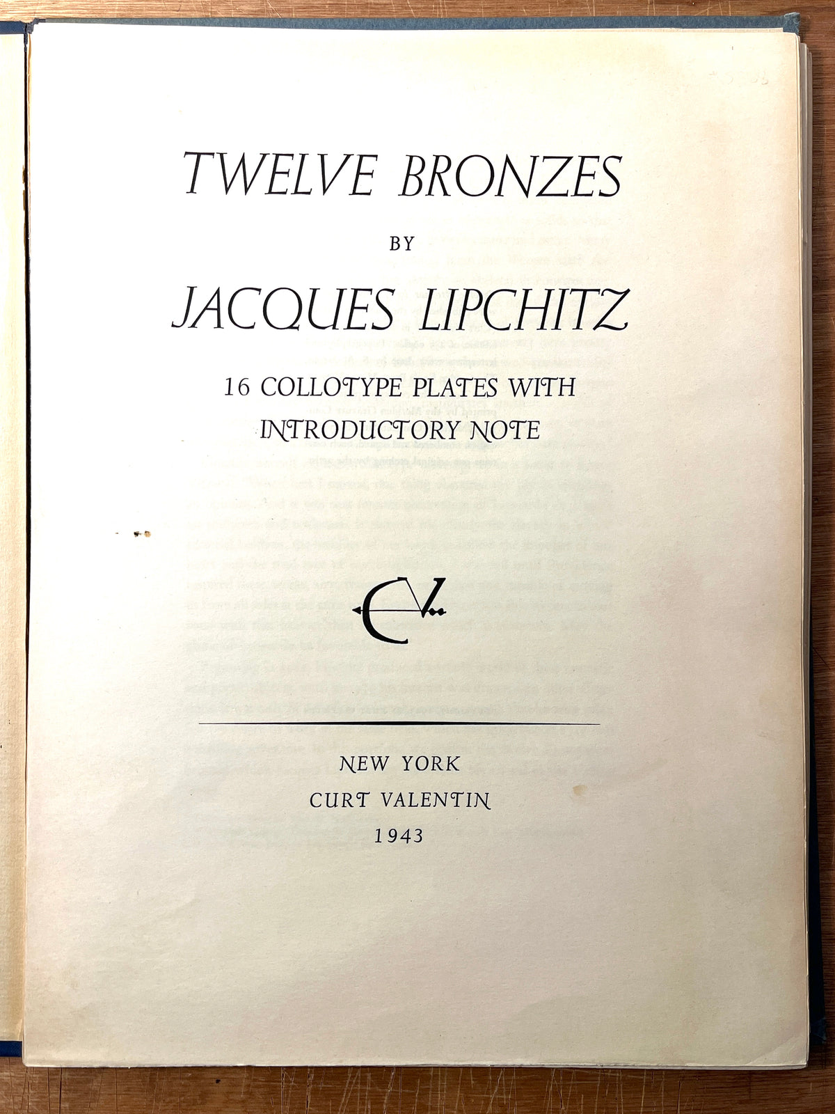 Twelve Bronzes by Jacques Lipchitz, 1943, 1/435, 16 Plates in Folio, Very Good