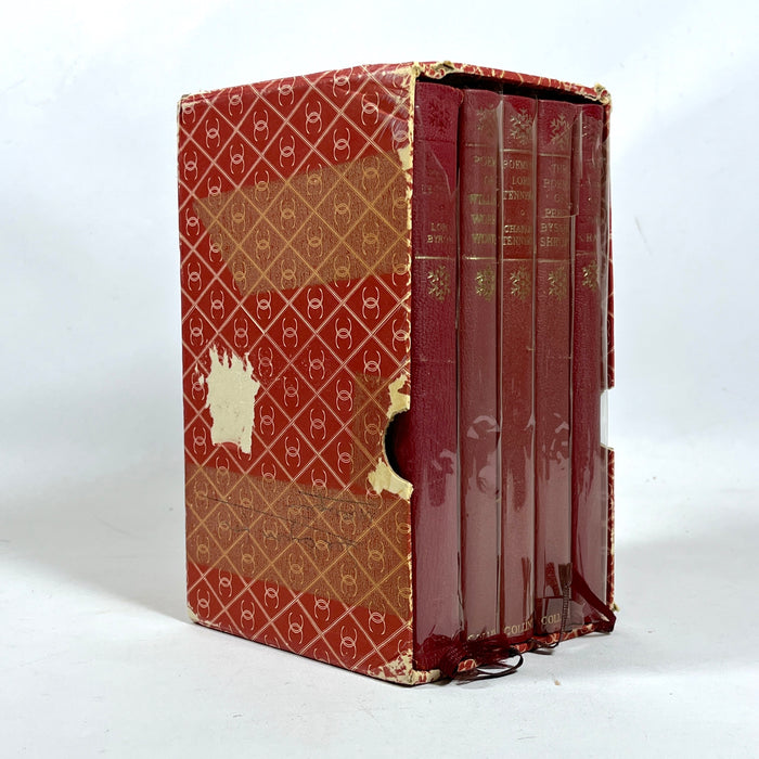 Selected Poems 5 Vol Set, Byron, Keats, Shelley, Tennyson, Wordsworth; VG+ HC w/slipcase