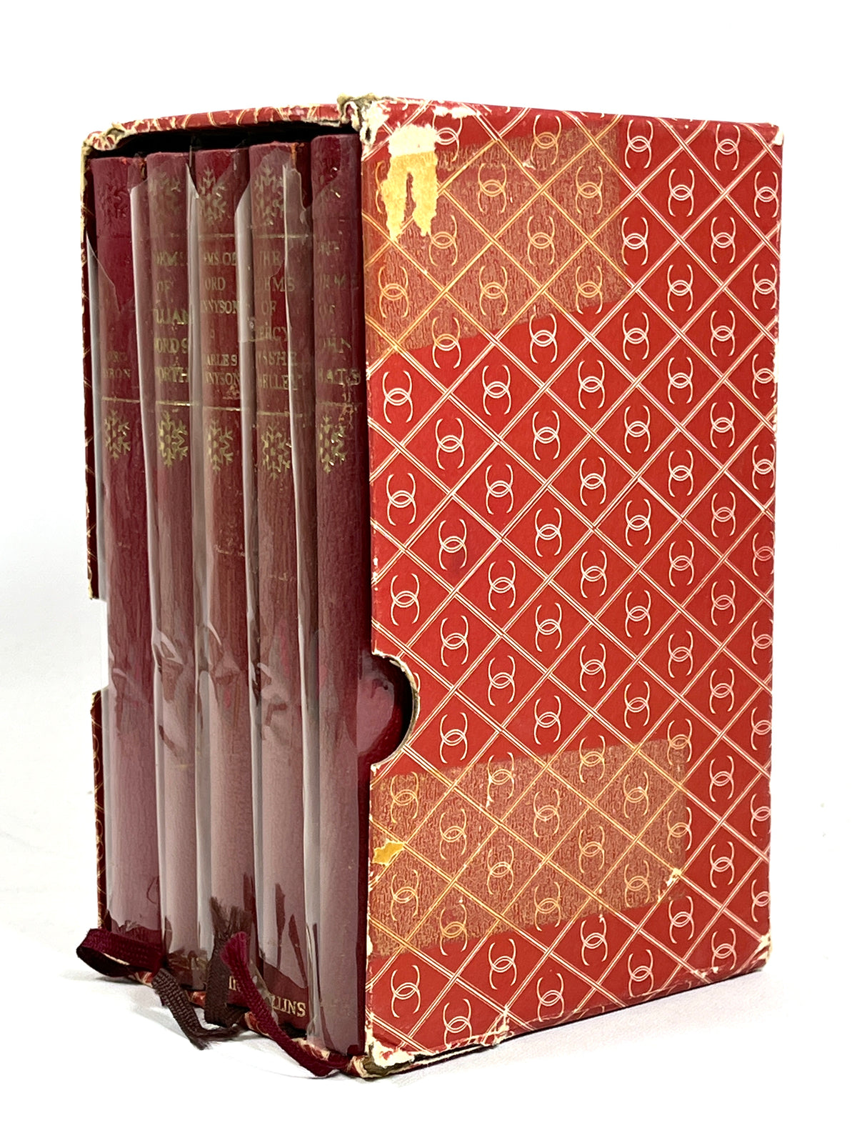Selected Poems 5 Vol Set, Byron, Keats, Shelley, Tennyson, Wordsworth; VG+ HC w/slipcase
