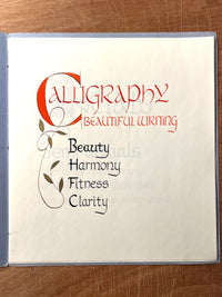 Calligraphy: Beautiful Writing, 1955, SC, VG.