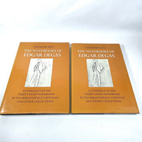 The Notebooks of Edgar Degas, 2 vols, Clarendon Press, 1976, Very Good hardcover w/DJs