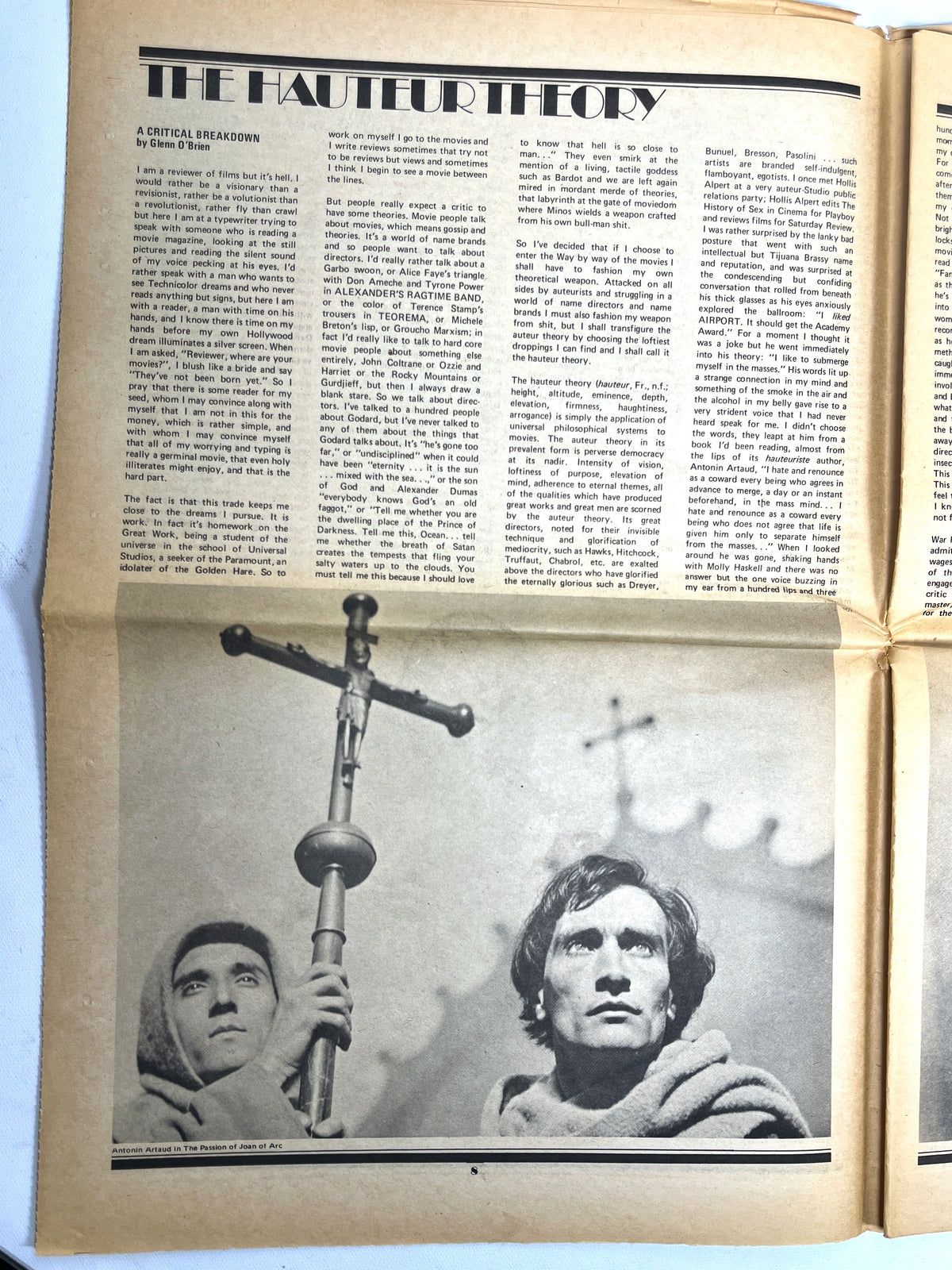 InterView: Andy Warhol's Film Magazine, Vol II. No.3, 1970, SCARCE, Ephemera, Good.