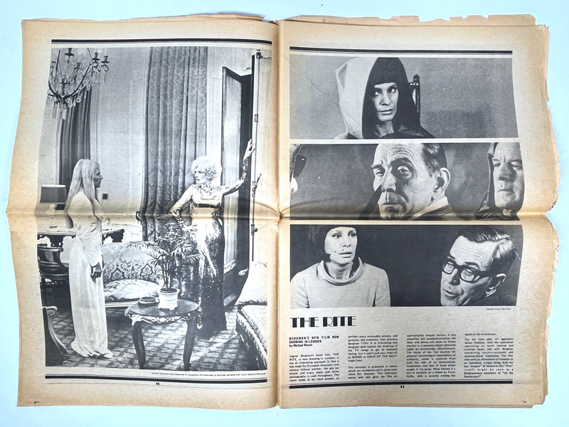 InterView: Andy Warhol's Film Magazine, Vol II. No.3, 1970, SCARCE, Ephemera, Good.