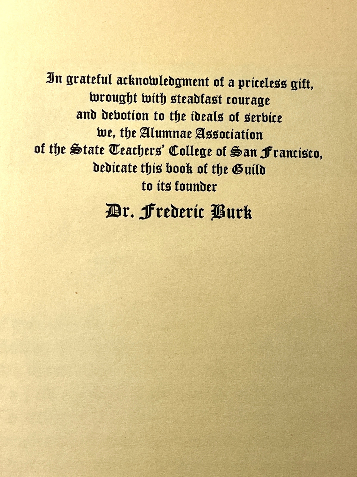 Ritual of the Teachers' Guild Service, 1924, SC, VG.