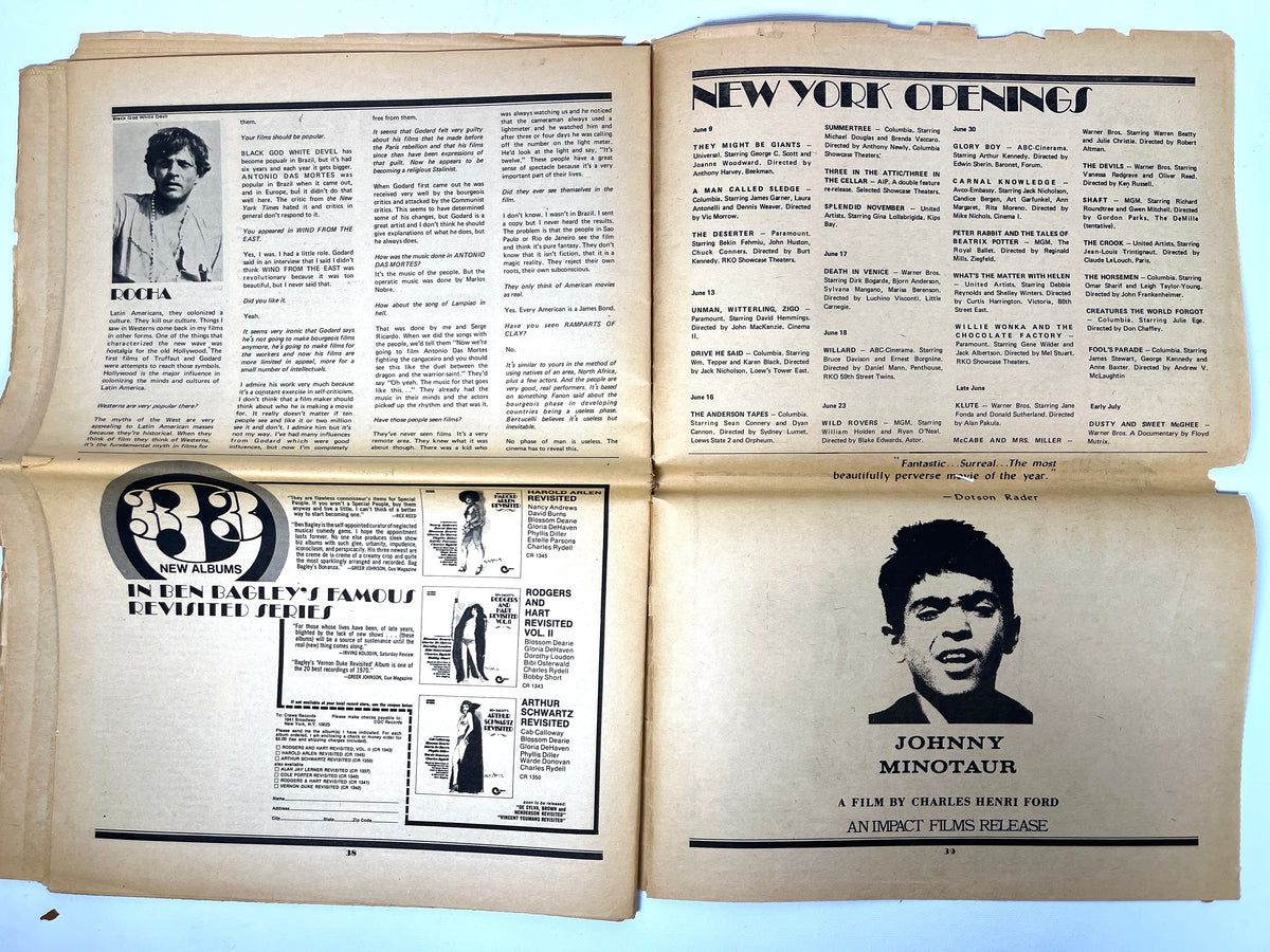 InterView: Andy Warhol's Film Magazine, Vol II. No.3, 1970, SCARCE, Ephemera, Good.