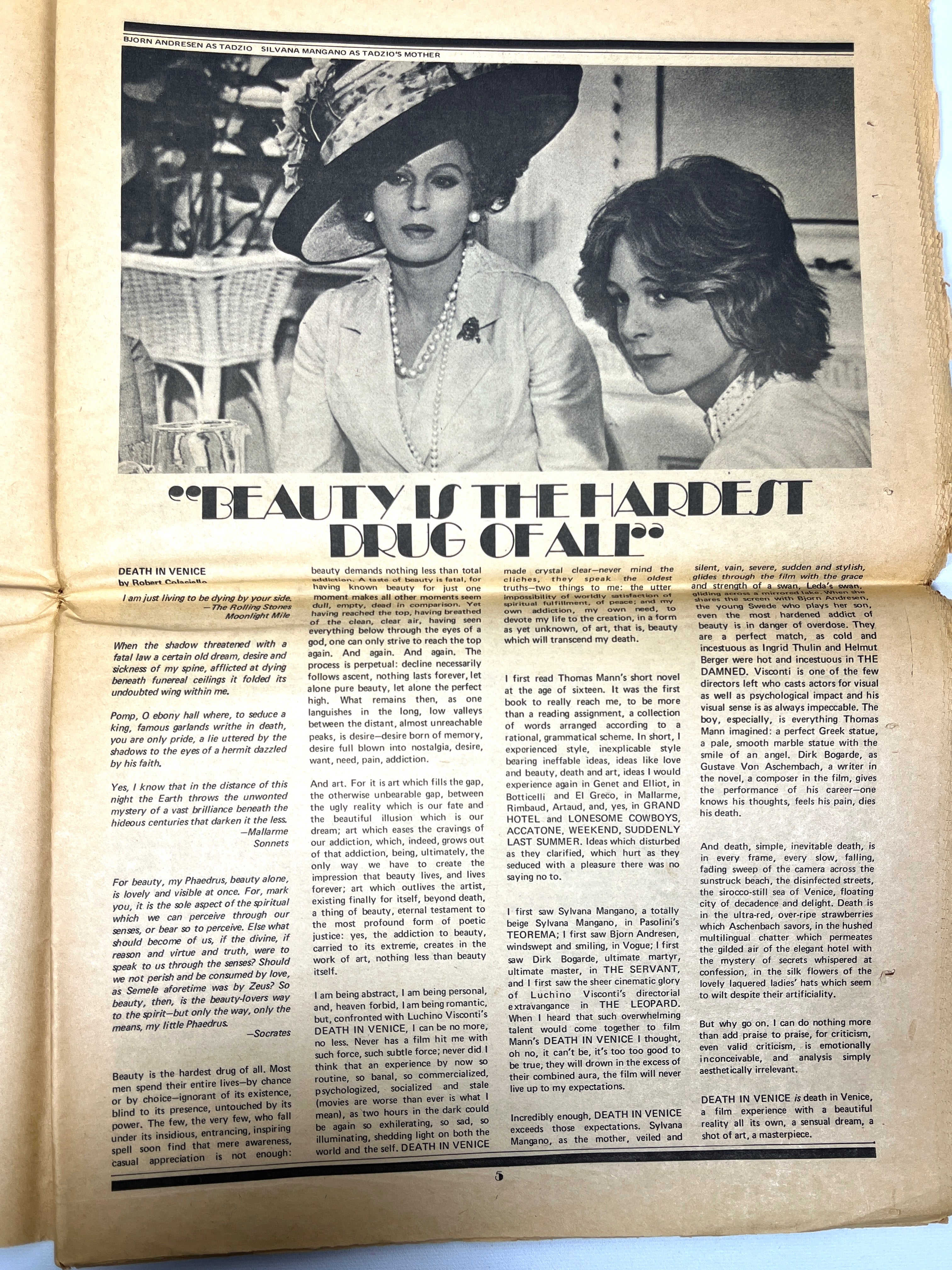 InterView: Andy Warhol's Film Magazine, Vol II, No.4, July 1971