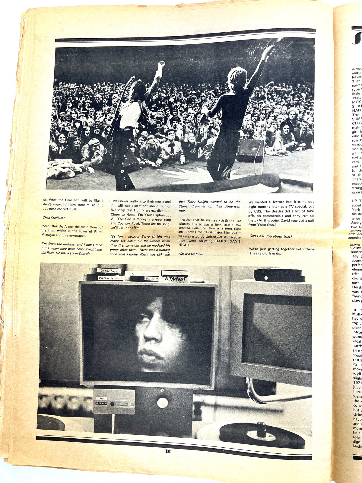 InterView: Andy Warhol's Film Magazine, Vol II, No.4, July 1971, SCARCE, Ephemera, Good.