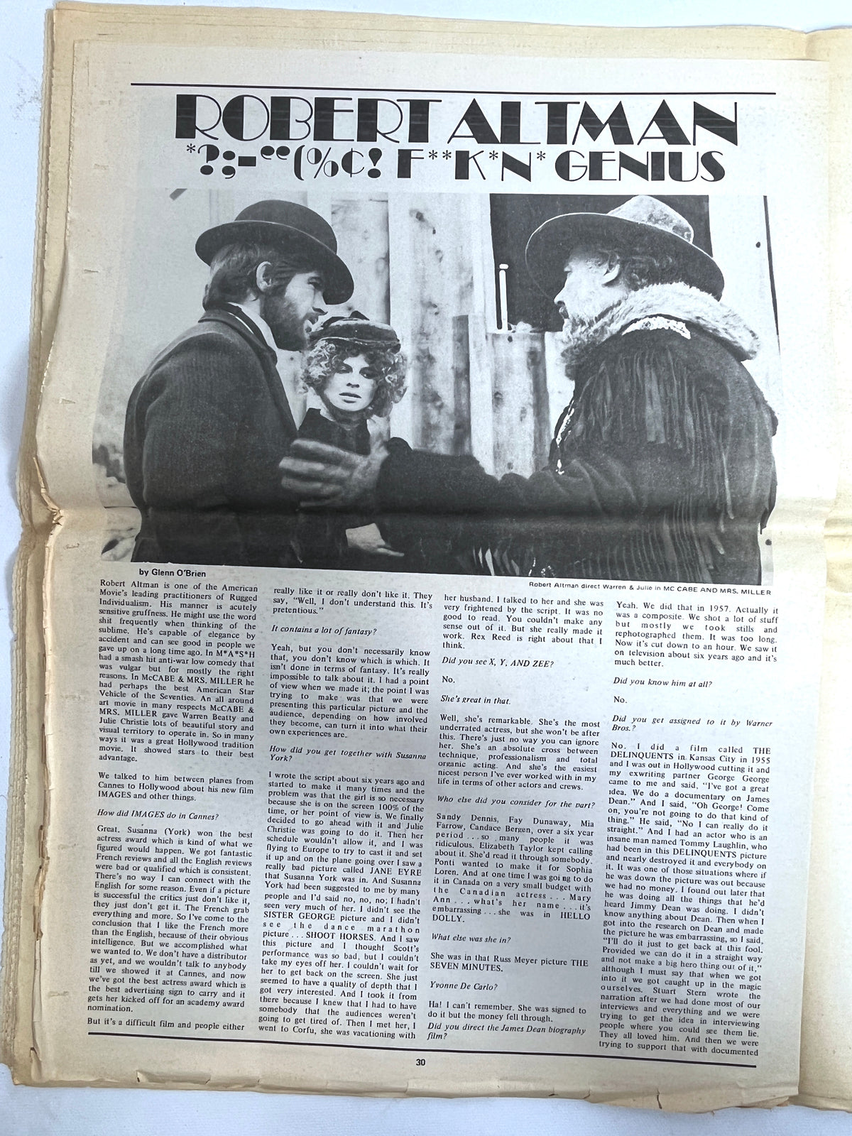 InterView: Andy Warhol's Film Magazine, No. 25, 1972, SCARCE, Ephemera, Good.