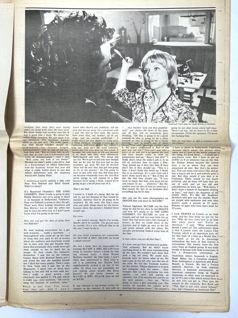 InterView: Andy Warhol's Film Magazine, No. 25, 1972, SCARCE, Ephemera, Good.