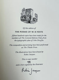 The Poems of W.B. Yeats, William York Tindall, Robin Jacques, Limited Editions Club, 1970