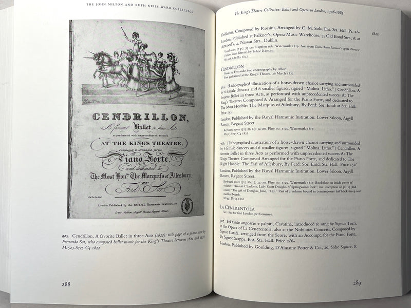 The King's Theatre Collection: Ballet & Italian Opera in London 1706-1883, 2003, SC, NF.