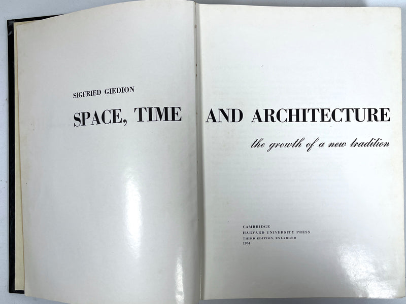 Space, Time and Architecture, Sigfried Giedion, Charles Elliot Norton, Very Good + HC