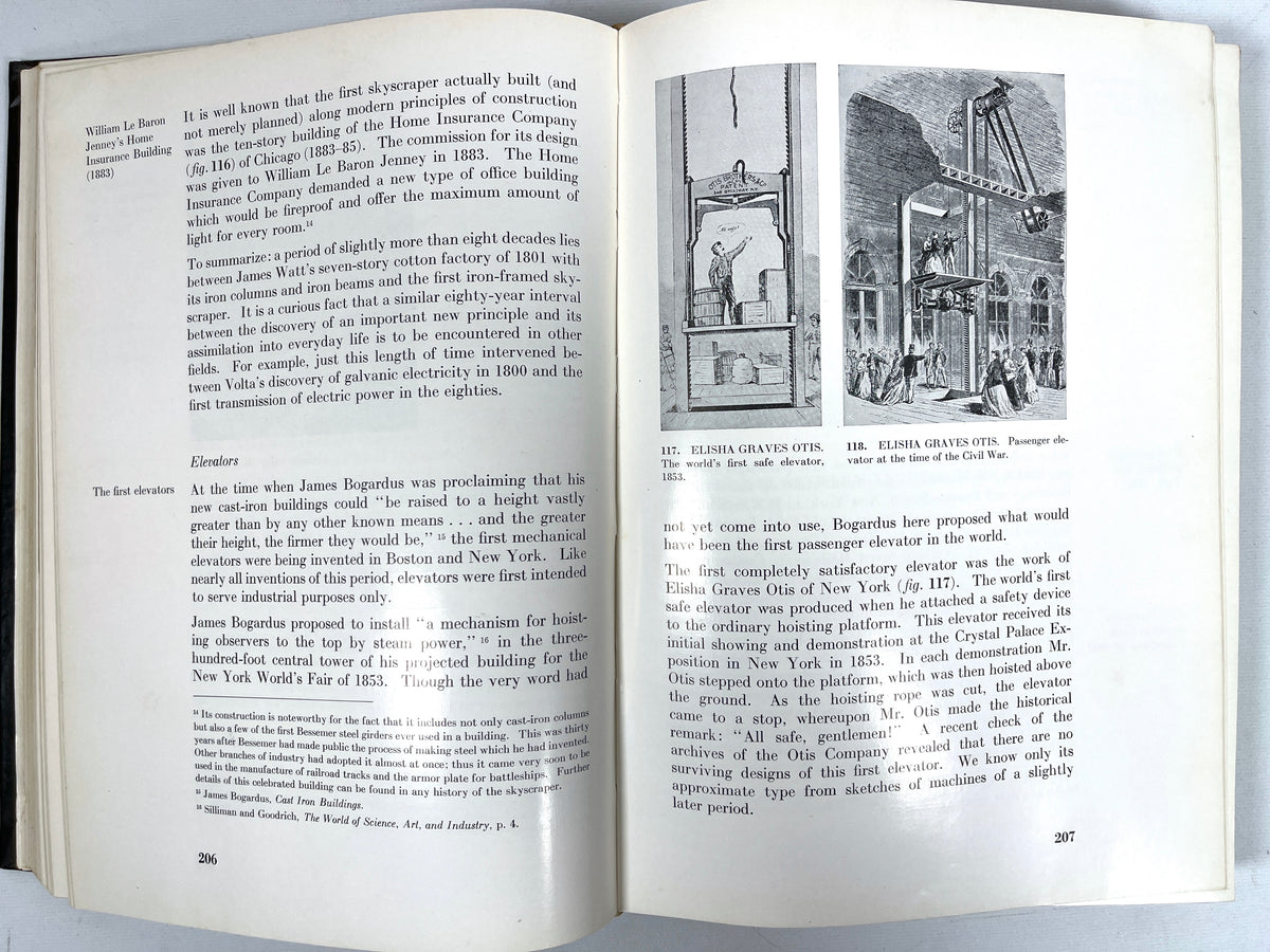 Space, Time and Architecture, Sigfried Giedion, Charles Elliot Norton, Very Good + HC
