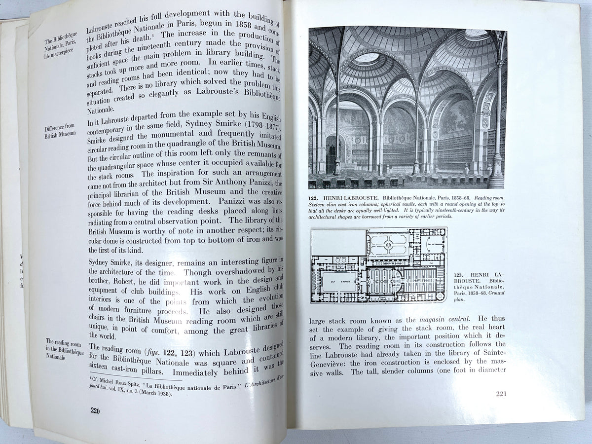 Space, Time and Architecture, Sigfried Giedion, Charles Elliot Norton, Very Good + HC