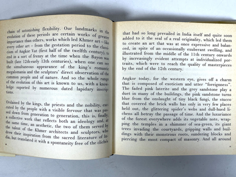 Angkor, Jeannine Auboyer, 1971, Visual Language series, VG + HC & NF DJ