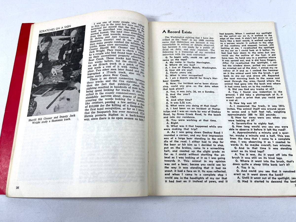 John W. Green, Year of the Sasquatch, Cheam Publishing, First Edition, 1970, Very Good SC