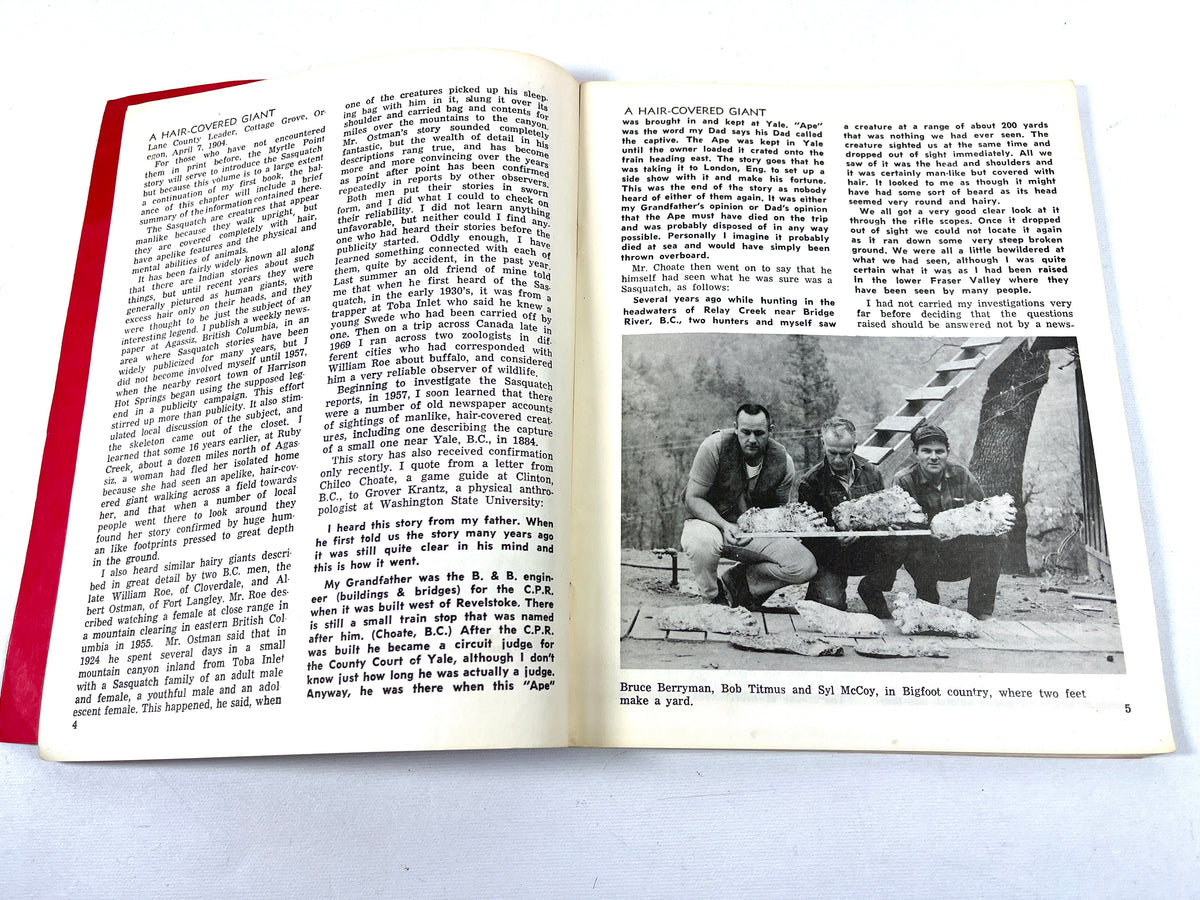 John W. Green, Year of the Sasquatch, Cheam Publishing, First Edition, 1970, Very Good SC