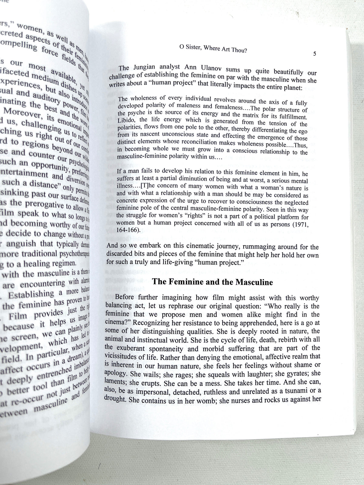 Virginia Apperson & John Beebe, The Presence of the Feminine in Film, 2008, NF SC