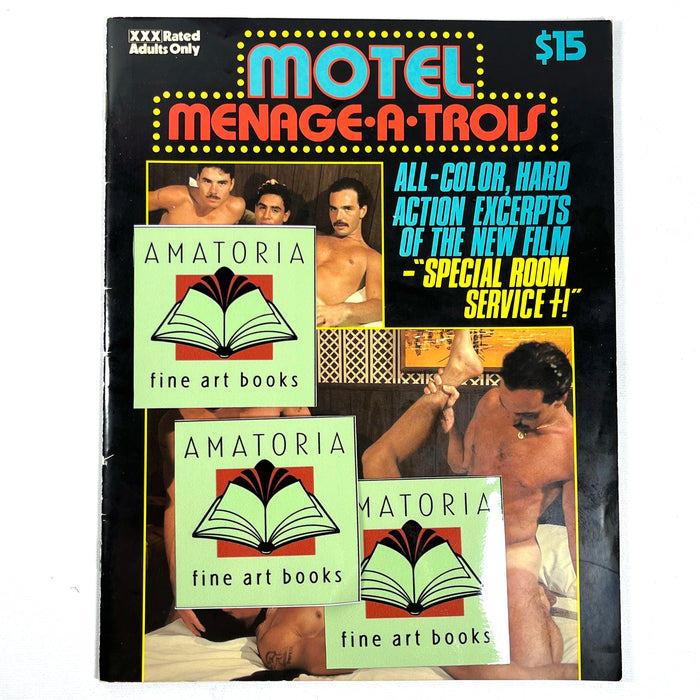 Motel Menage-A-Trois, Undated, Very Good softcover, gay interest