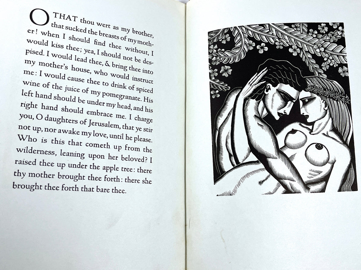 The Song of Songs, Woodcuts by James Reid, 1931, 1st Printing, Good hardcover w/DJ