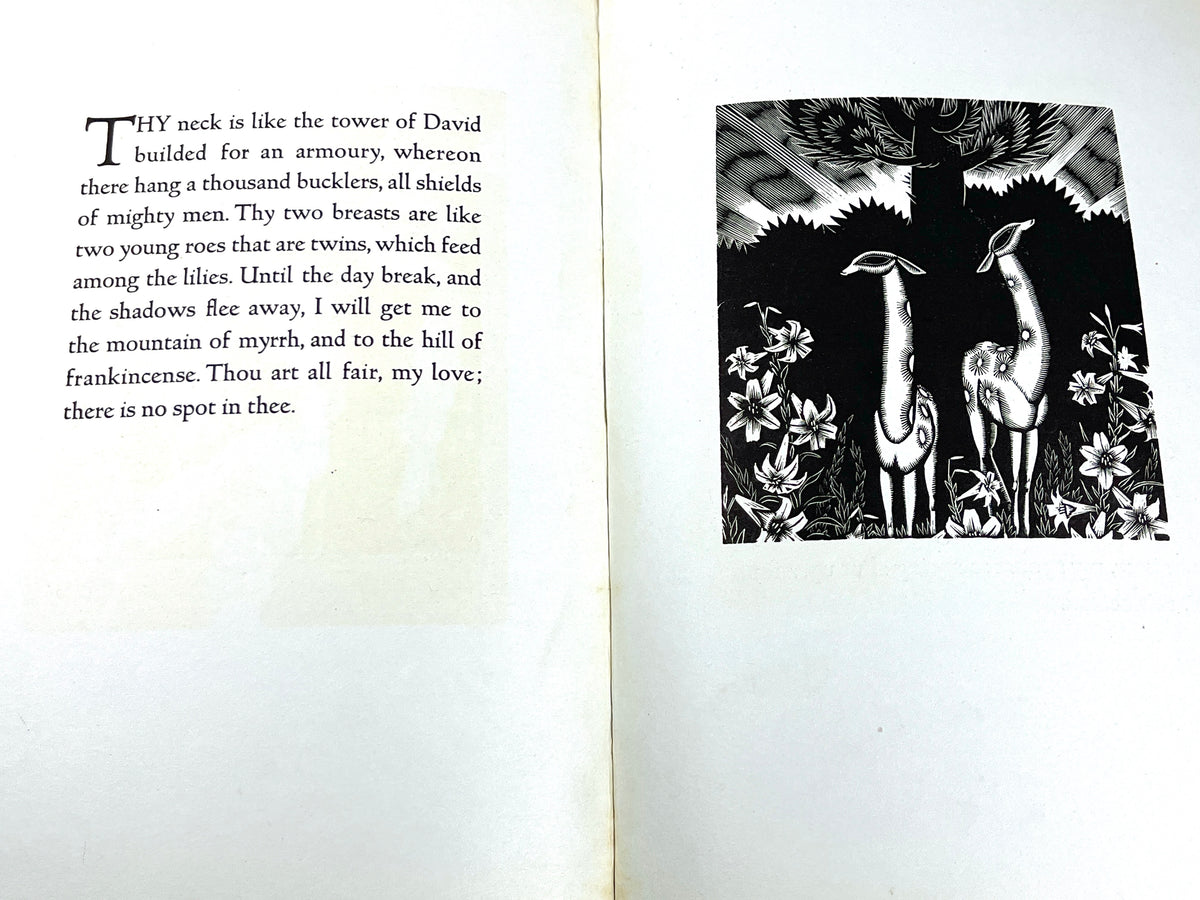 The Song of Songs, Woodcuts by James Reid, 1931, 1st Printing, Good hardcover w/DJ